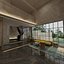 O lobby do hotel