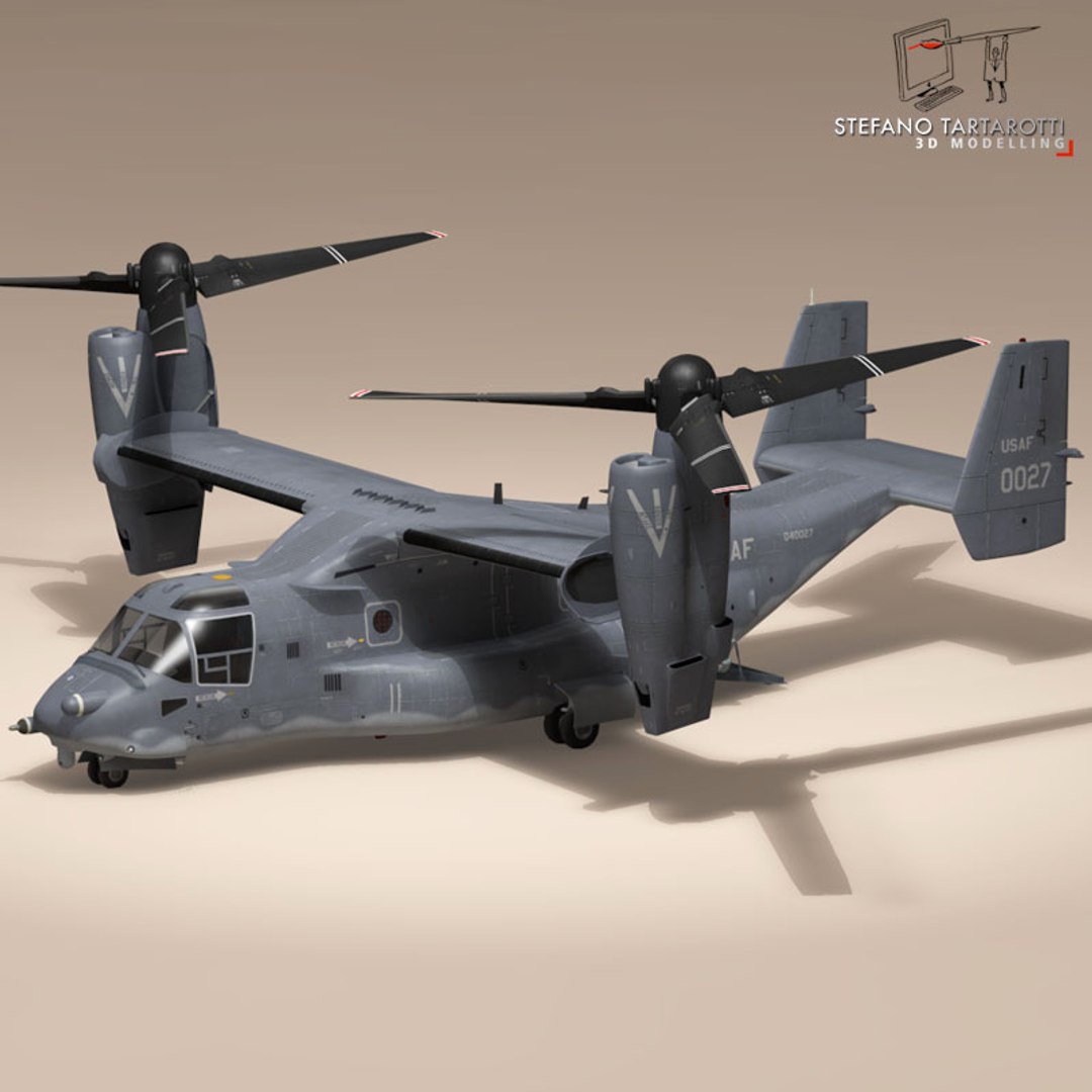 3d V-22 Osprey Usaf Helicopter