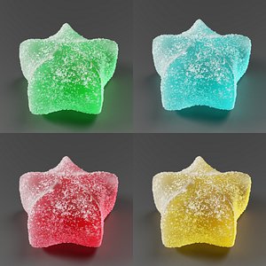 Star Shape Crystals Gummy