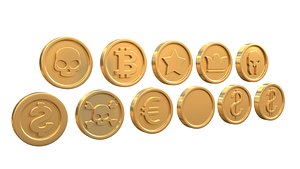 3D Coins model