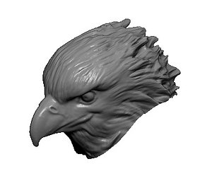 eagle head obj