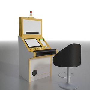 slant slot machine 3d max