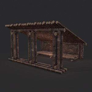 Viking Hut Z 3D model