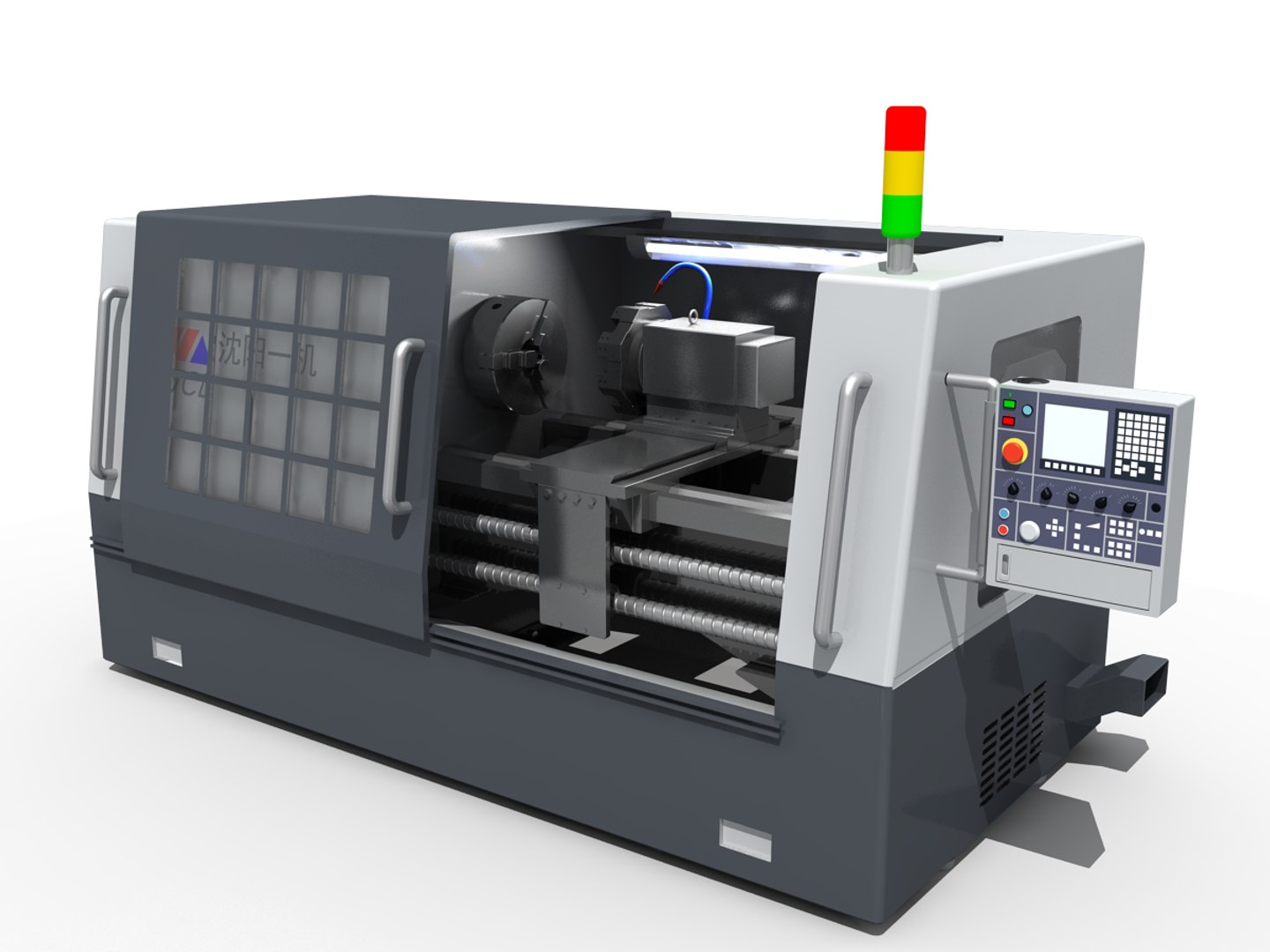 Cnc Machine Tool 02 3D Model - TurboSquid 1193892