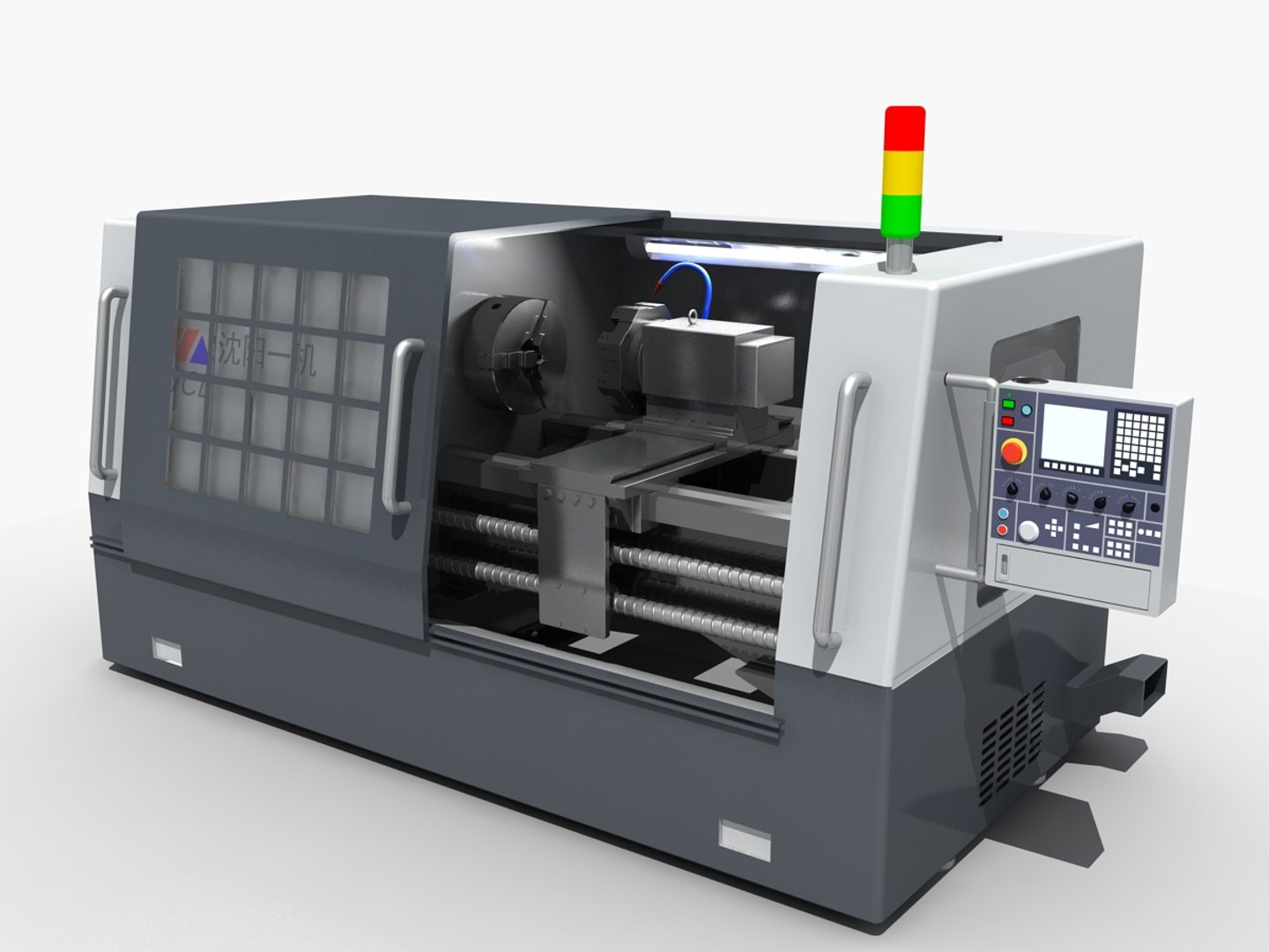 Cnc Machine Tool 02 3D Model - TurboSquid 1193892