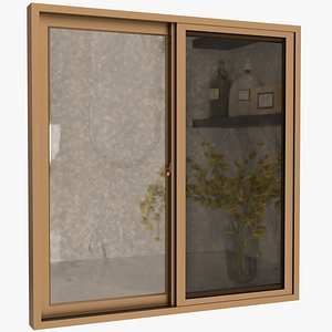 3D Aluminum Sliding Window Small