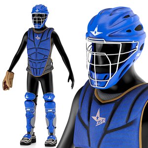 Baseball Player clothing 3D model