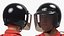 livreur de nourriture, porter, casque, neutre, pose