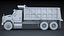 International workstar 7600 Dump Truck 3D