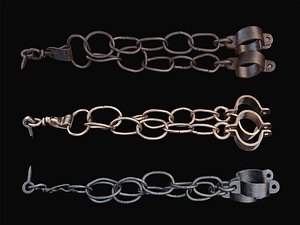 3d model jail shackles