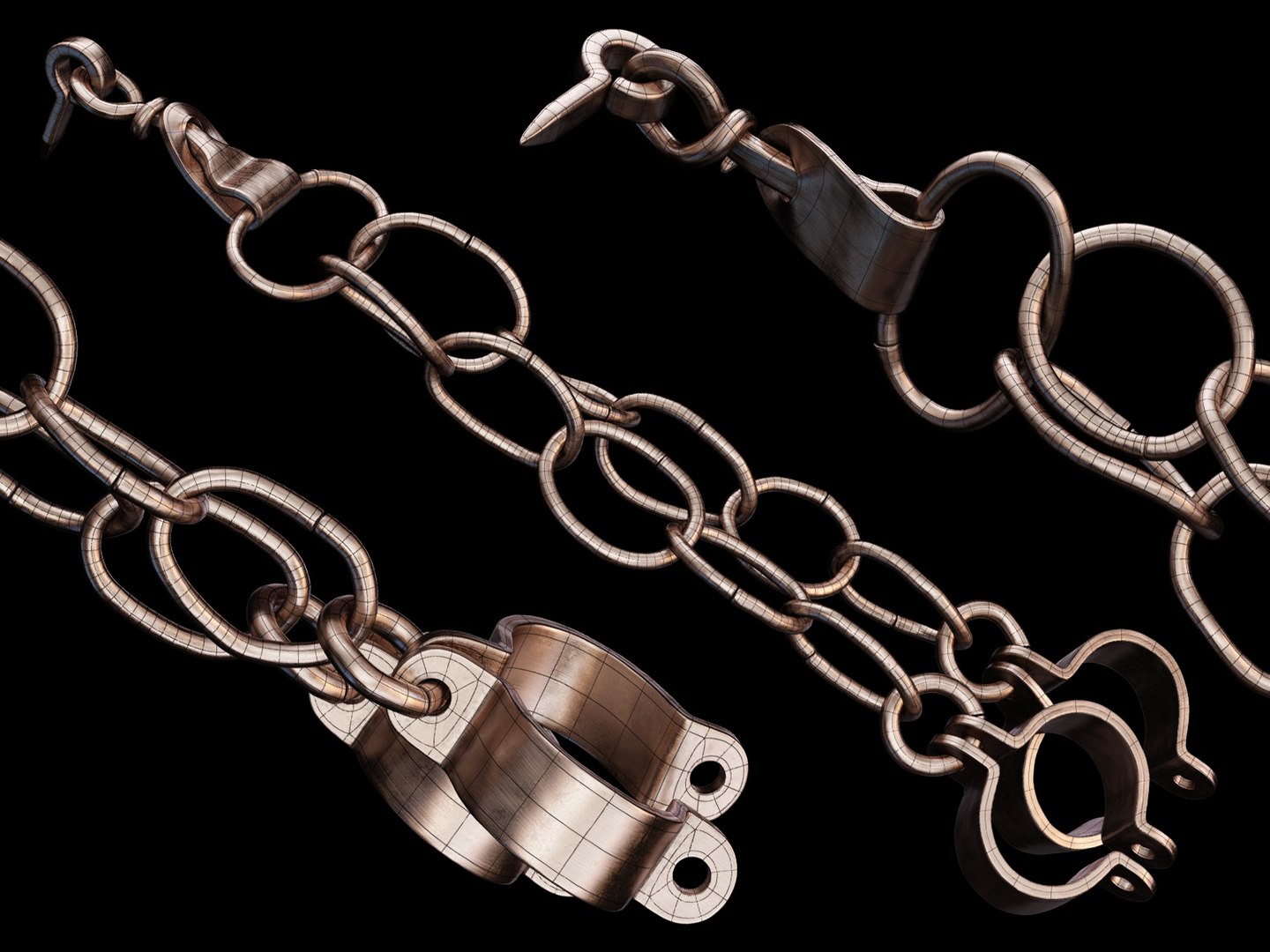 3d Model Jail Shackles