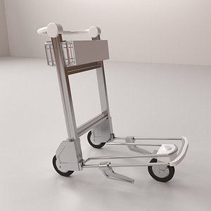 airport trolley 3d 3ds