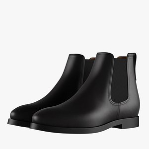 3D chelsea boots