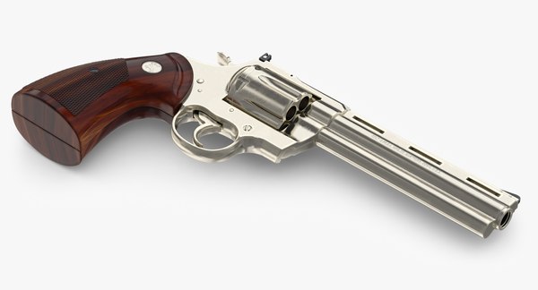 revolver colt python 3d model
