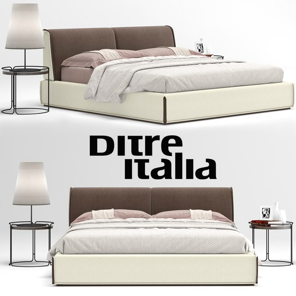 Ditre italia monolith bed 3D - TurboSquid 1241129