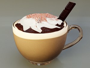 3D chocolate cup model