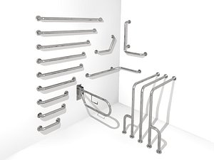 handicap rail systems 3d max
