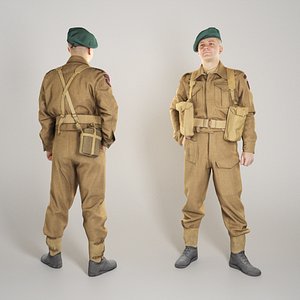 scanned british character 3D