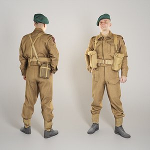 Man in British soldier uniform 273