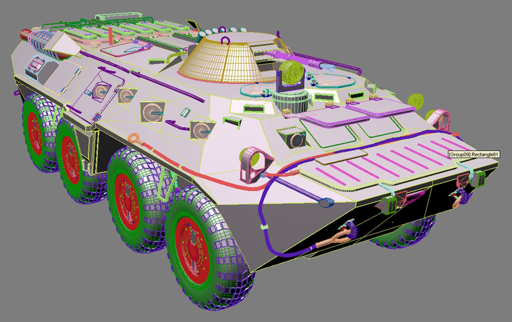 3d Model Btr-80 Vehicle