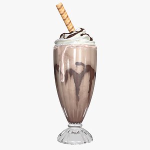 Blender with milk shake in 3d Royalty Free Vector Image