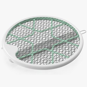 Folded Electric Bug Zapper Racket