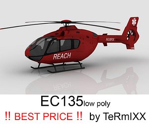 3d heli ec-135 reach model