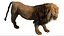 3D Lion Rigged Fur 3D