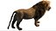 3D Lion Rigged Fur 3D