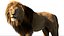 3D Lion Rigged Fur 3D
