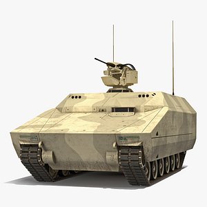 Lynx IFV Desert Rigged 3D Model