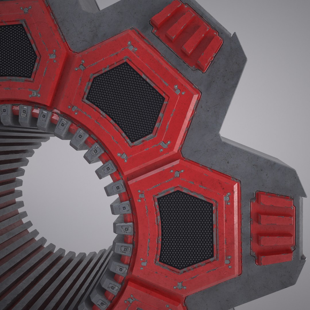 3d Engine Ufo Structure Model