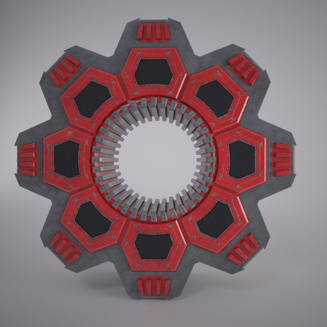 3d Engine Ufo Structure Model