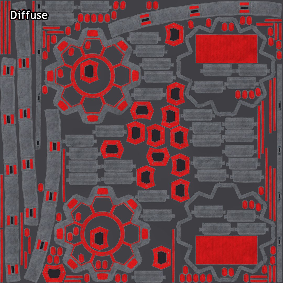 3d Engine Ufo Structure Model