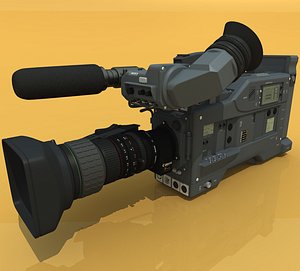 digital betacam camera 3d model
