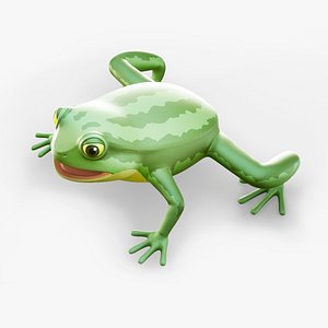 Cartoon frog 3D