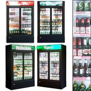 3D showcase 003 refrigerator model