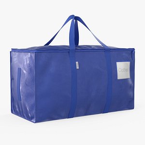 3D TICONN Extra Large Moving Bag with Zipper Blue model