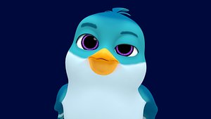 Asset - Cartoons - Character - Sparrow - Hight Poly