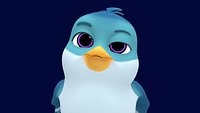 Asset - Cartoons - Character - Sparrow - Hight Poly
