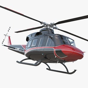 3D offshore helicopter bell 412ep