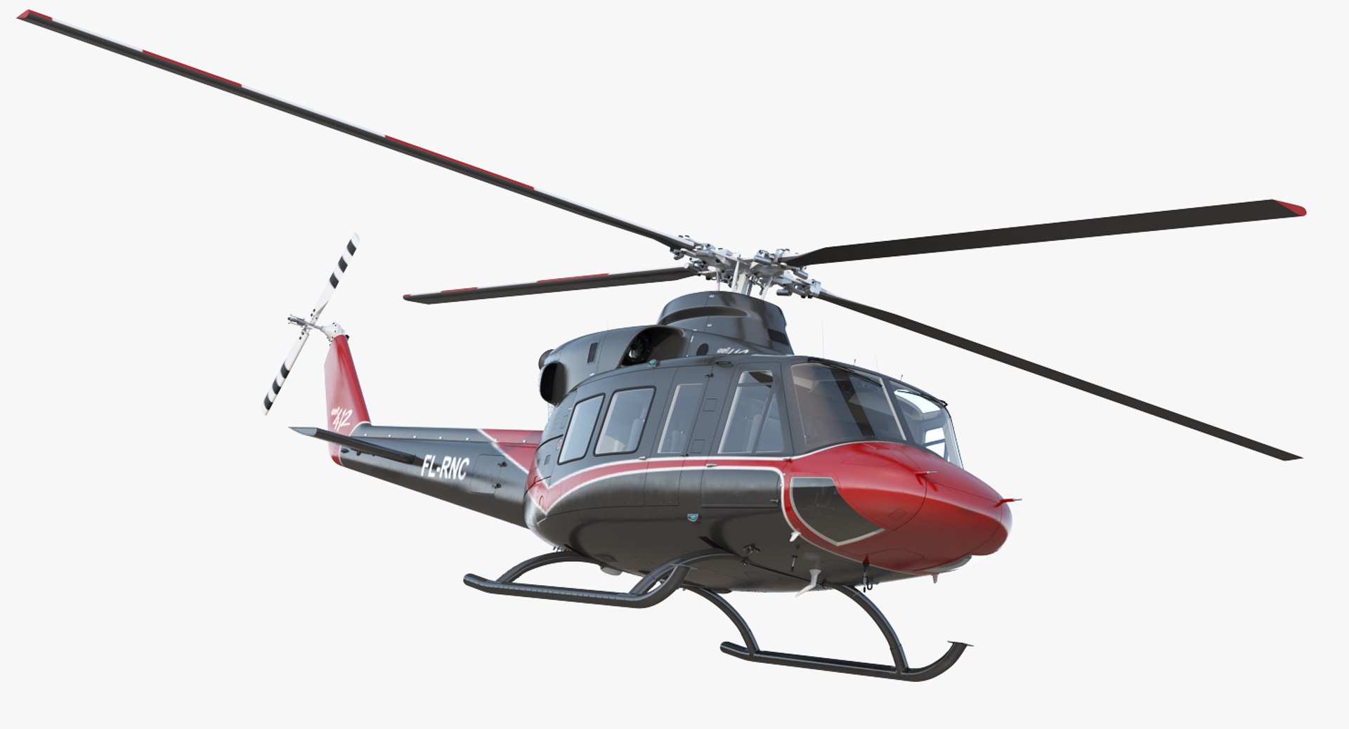 Offshore Helicopter Bell 412EP 3D model preview