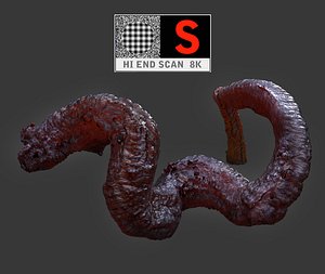 alien meat tentacle 3d max