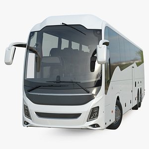 luxury coach tour bus 3D model