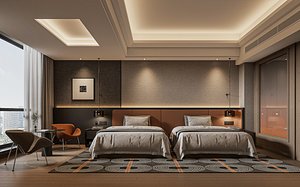 3D model Modern bedroom