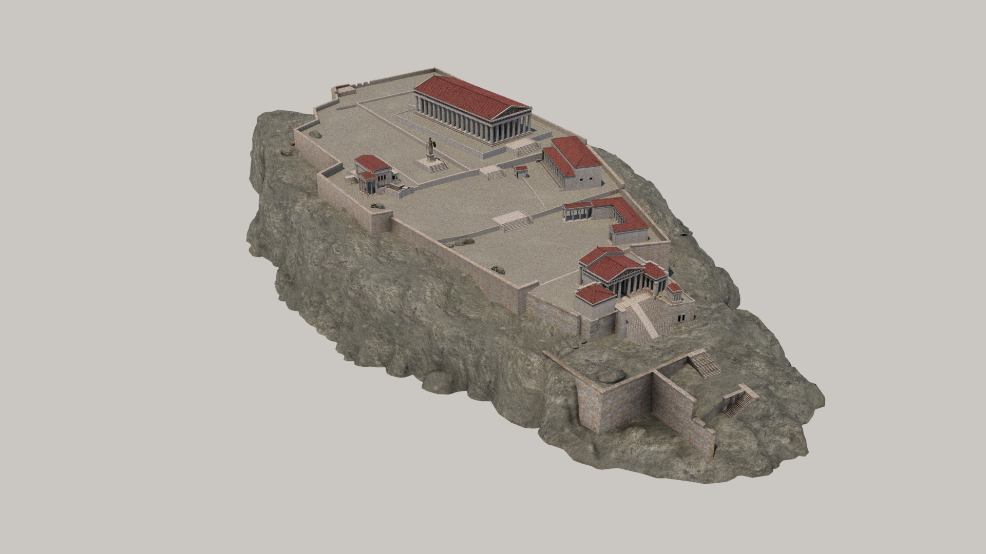 The Acropolis 3D Model - TurboSquid 2499428