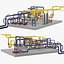industrial pipes 3D model