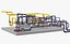 industrial pipes 3D model