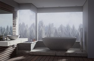 scene bathroom interior blend