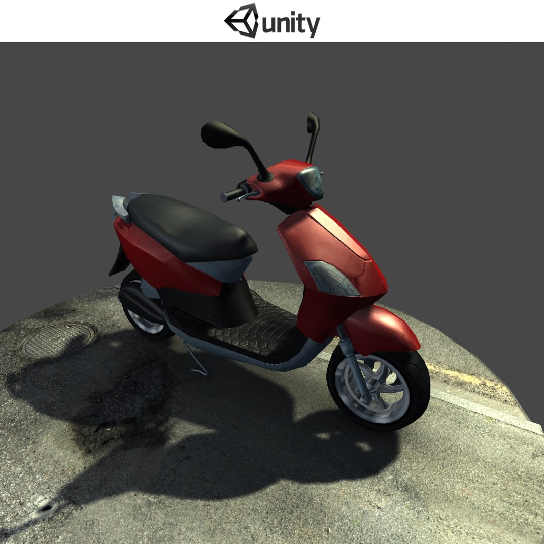 3d Model Scooter Real Time